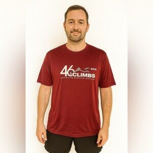 Sport-Tek 46 Climbs 2019 Graphic T-Shirt Men’s Medium Red Performance Tee